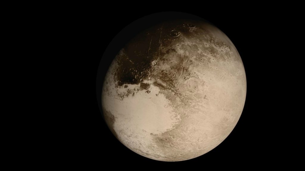 La planète Pluton. // Source : Wikimedia/NASA/Johns Hopkins University Applied Physics Laboratory/Southwest Research Institute La planète Pluton. // Source : Wikimedia/NASA/Johns Hopkins University Applied Physics Laboratory/Southwest Research Institute
