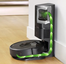 Le nouvel aspirateur Roomba i7+ se vide tout seul. // Source : iRobot Le nouvel aspirateur Roomba i7+ se vide tout seul. // Source : iRobot