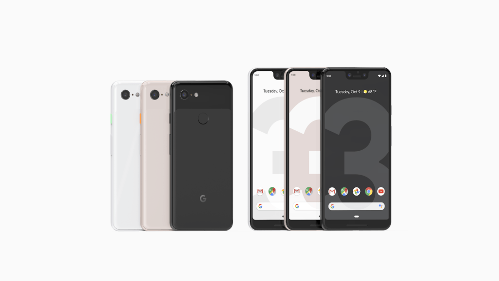 Google Pixel 3 et Pixel 3 XL // Source : Google Google Pixel 3 et Pixel 3 XL // Source : Google