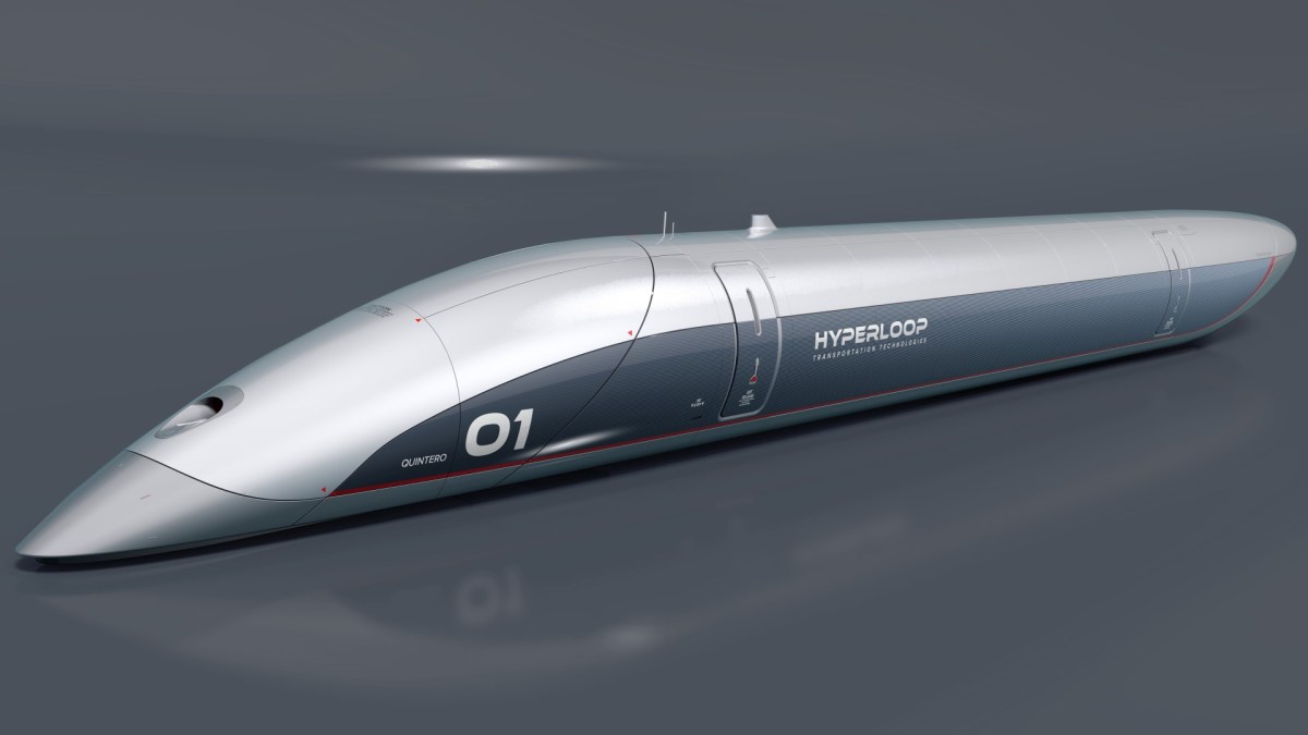 Capsule d'Hyperloop Transport Technologies // Source : HyperloopTT Capsule d'Hyperloop Transport Technologies // Source : HyperloopTT