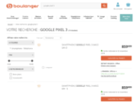 Prix Pixel 3 et Pixel 3 XL (Boulanger) // Source : Capture Numerama du 9 octobre 2018