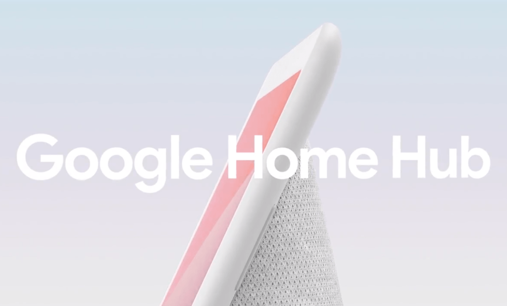 Le Google Home Hub // Source : Google Le Google Home Hub // Source : Google