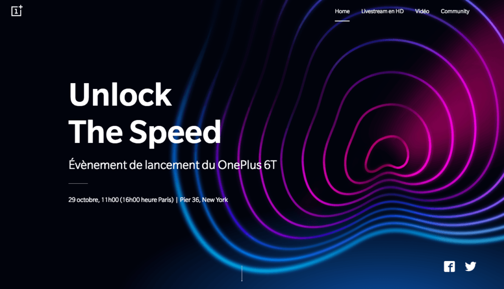 La date du 6T avancée d'un jour // Source : OnePlus La date du 6T avancée d'un jour // Source : OnePlus