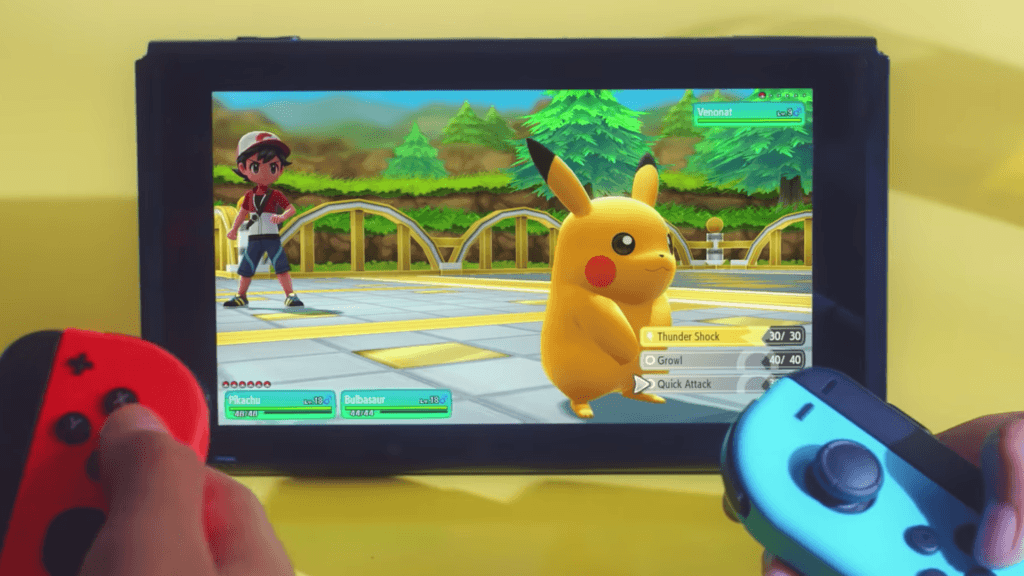Pokémon Let's go devrait booster les ventes de la Switch. // Source : Youtube - Nintendo Pokémon Let's go devrait booster les ventes de la Switch. // Source : Youtube - Nintendo