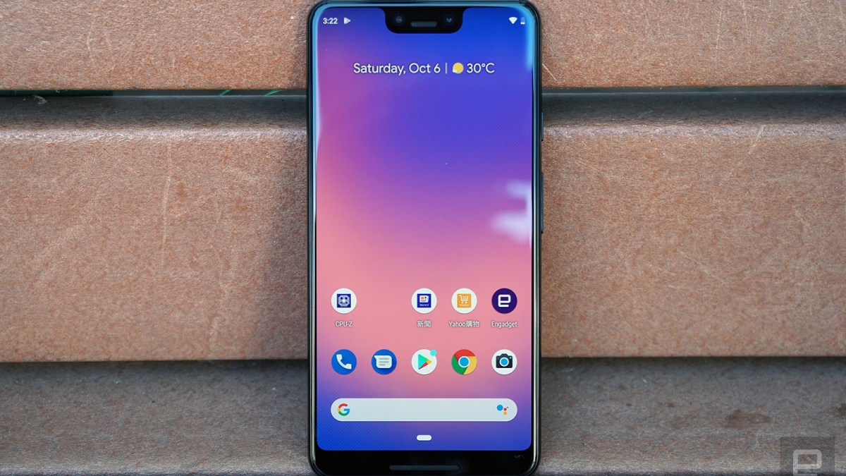Google Pixel 3 XL // Source : Richard Lai/Engadget Google Pixel 3 XL // Source : Richard Lai/Engadget