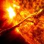 Une éruption solaire. // Source : Wikimedia/CC/NASA/GSFC/SDO Une éruption solaire. // Source : Wikimedia/CC/NASA/GSFC/SDO