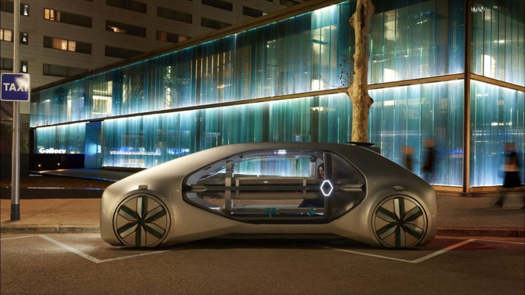 EZ-GO Concept, le véhicule autonome électrique et partagé de Renauld // Source : Renault EZ-GO Concept, le véhicule autonome électrique et partagé de Renauld // Source : Renault