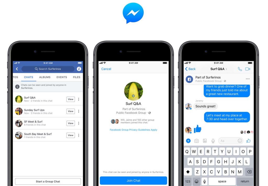 Facebook groupe chat Facebook groupe chat