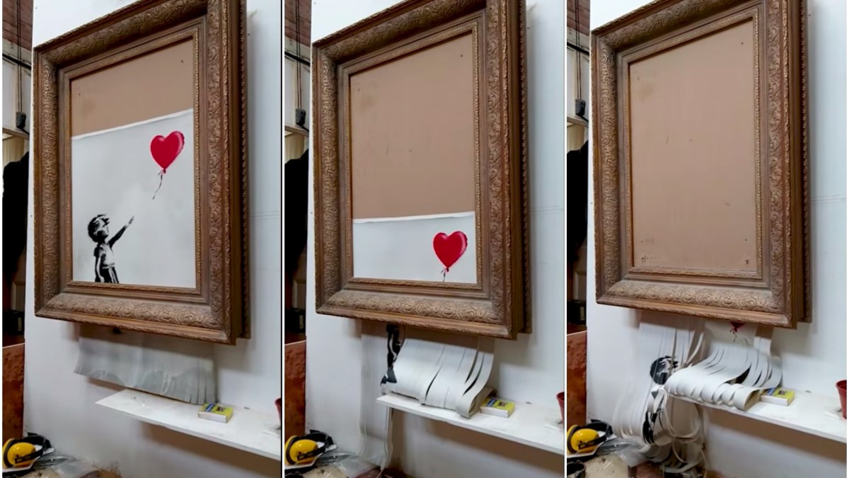 Collage à partir de la vidéo publiée par Banksy // Source : YouTube/banksyfilm Collage à partir de la vidéo publiée par Banksy // Source : YouTube/banksyfilm