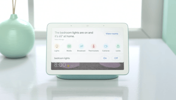 Le Google Home Hub // Source : Google Le Google Home Hub // Source : Google