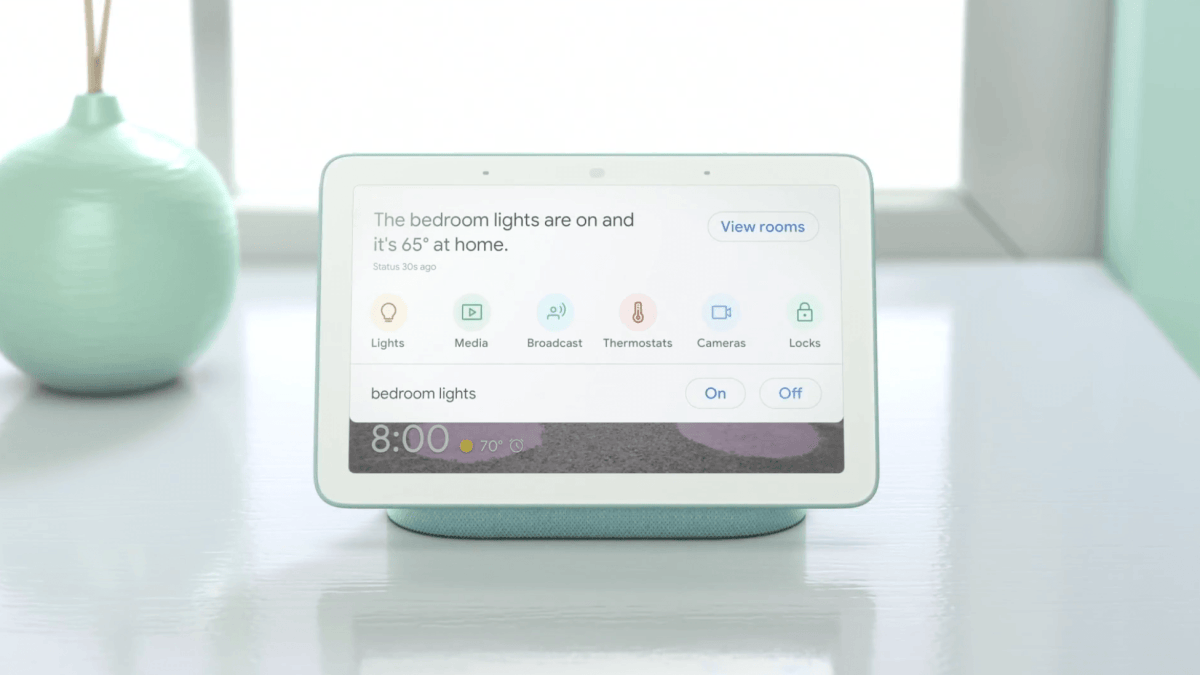 Le Google Home Hub // Source : Google Le Google Home Hub // Source : Google