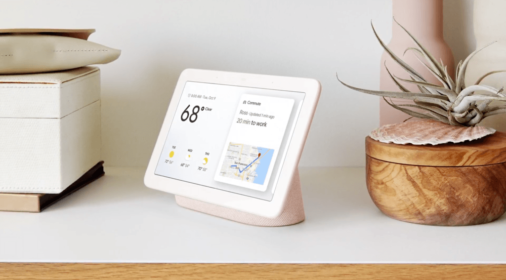 Le Google Home Hub // Source : Google Le Google Home Hub // Source : Google
