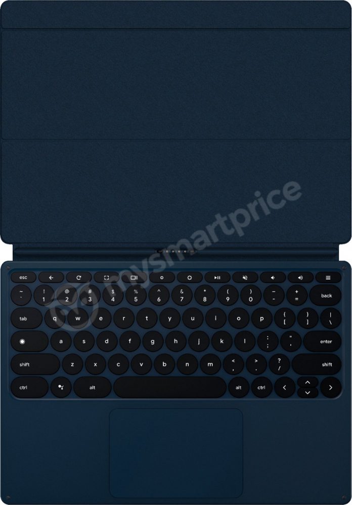 Le clavier détachable possède des touches rondes, ainsi qu'un raccourci pour Google Assistant // Source : mysmartprice.com Le clavier détachable possède des touches rondes, ainsi qu'un raccourci pour Google Assistant // Source : mysmartprice.com