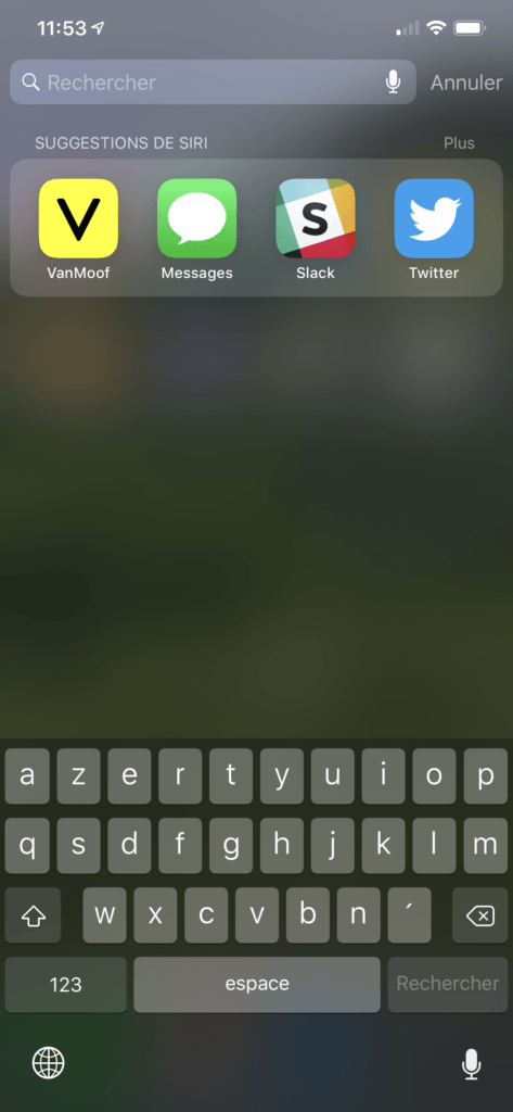 Spotlight sur iOS // Source : Capture d'écran Numerama Spotlight sur iOS // Source : Capture d'écran Numerama