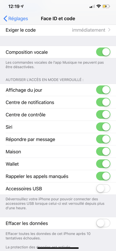 Désactiver Siri sur l'écran verrouillé // Source : Numerama Désactiver Siri sur l'écran verrouillé // Source : Numerama
