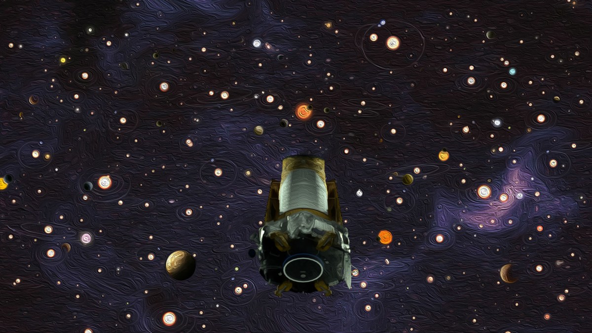 Vue d'artiste de Kepler. // Source : NASA/Wendy Stenzel/Daniel Rutter Vue d'artiste de Kepler. // Source : NASA/Wendy Stenzel/Daniel Rutter