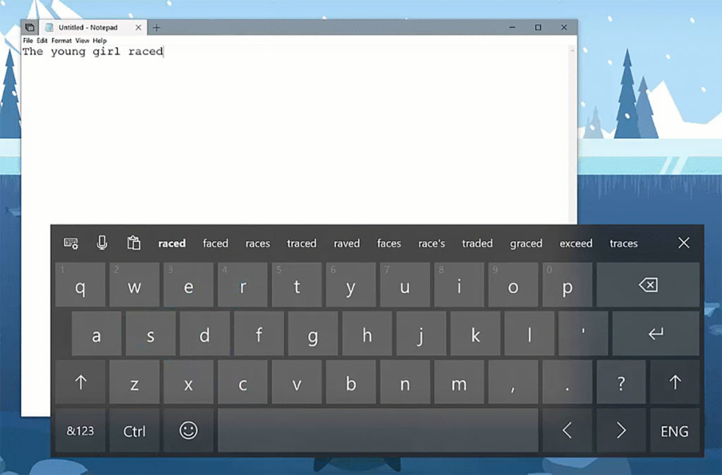 Le clavier SwiftKey. // Source : Microsoft Le clavier SwiftKey. // Source : Microsoft