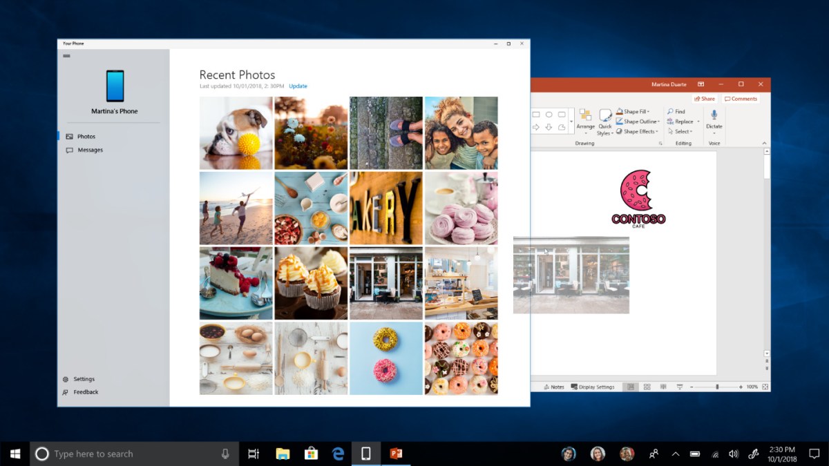 L'application de synchronisation. // Source : Microsoft L'application de synchronisation. // Source : Microsoft