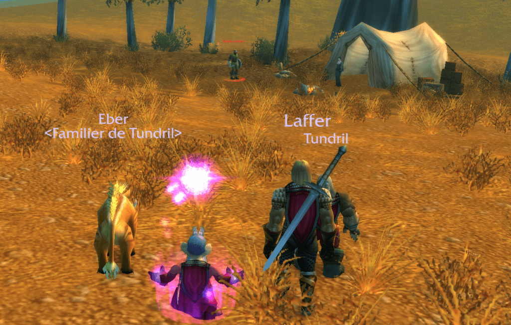 Nous voilà rejoints par un nain chasseur et un humain guerrier, pour enfin tuer ce groupe de trois ennemis. // Source : WoW Classic Nous voilà rejoints par un nain chasseur et un humain guerrier, pour enfin tuer ce groupe de trois ennemis. // Source : WoW Classic
