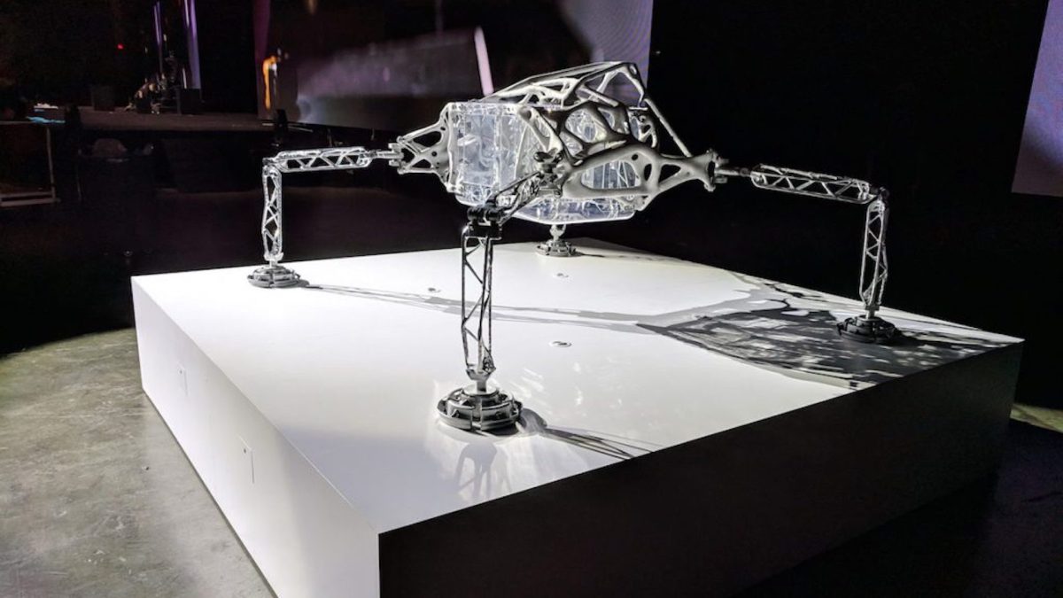 Concept d'atterisseur, par Autodesk et le JPL de la NASA // Source : Autodesk Concept d'atterisseur, par Autodesk et le JPL de la NASA // Source : Autodesk