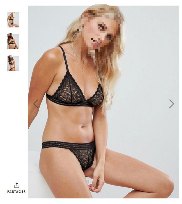 Une photographie trouvée sur le site Asos. // Source : Asos Une photographie trouvée sur le site Asos. // Source : Asos