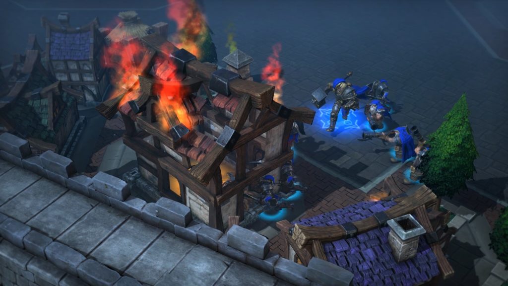 Il faut détruire certains bâtiments pour trouver les villageois à tuer. // Source : Blizzard Il faut détruire certains bâtiments pour trouver les villageois à tuer. // Source : Blizzard