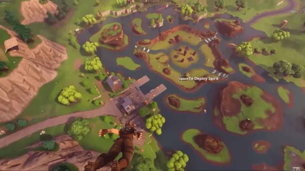 Nouvelle map après explosion du cube // Source : YouTube/Fortnite