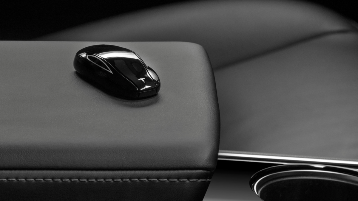 Clef Tesla Model 3 // Source : Tesla Clef Tesla Model 3 // Source : Tesla