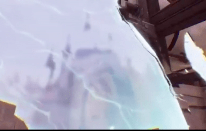 Sur la vidéo, une silhouette similaire à la capture d'écran apparaît. // Source : Fortnite - u/Besart17 Sur la vidéo, une silhouette similaire à la capture d'écran apparaît. // Source : Fortnite - u/Besart17