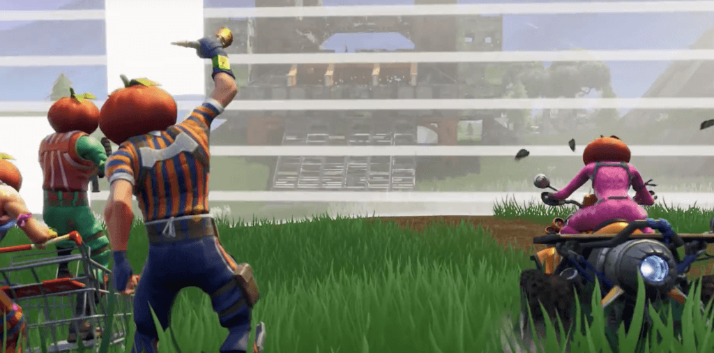 Fortnite mode Bataille Gourmande // Source : Capture YouTube du 15/11/2018 Fortnite mode Bataille Gourmande // Source : Capture YouTube du 15/11/2018