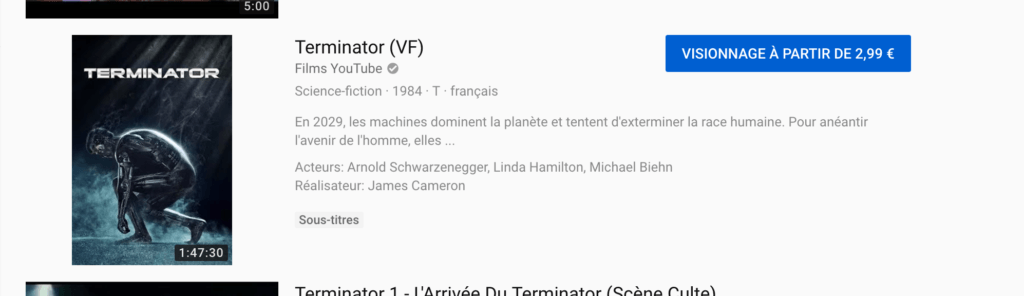 Capture d'écran YouTube le 19 novembre 2018 Capture d'écran YouTube le 19 novembre 2018