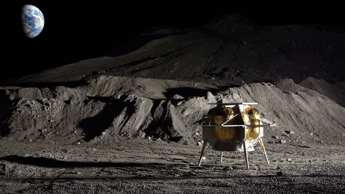 Un concept d'atterrisseur lunaire. // Source : NASA Un concept d'atterrisseur lunaire. // Source : NASA