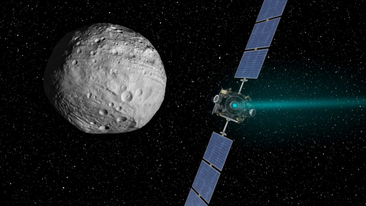 Le vaisseau Dawn a terminé sa mission, le 31 octobre 2018. Il va désormais errer dans l'orbite de Cérès. // Source : NASA Le vaisseau Dawn a terminé sa mission, le 31 octobre 2018. Il va désormais errer dans l'orbite de Cérès. // Source : NASA