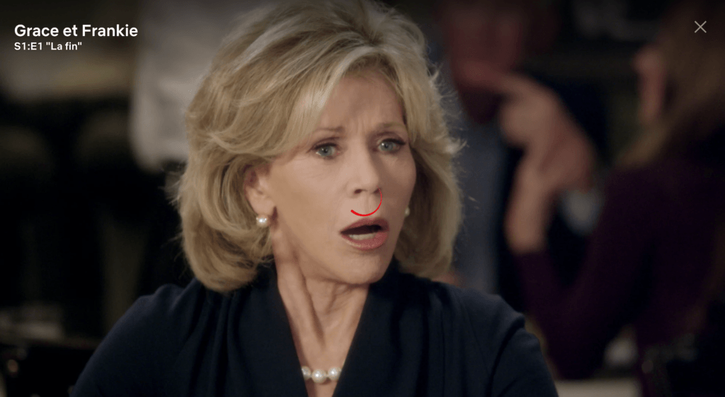 Capture d'écran de l'écran de l'épisode 1 de Grace and Frankie // Source : Netflix