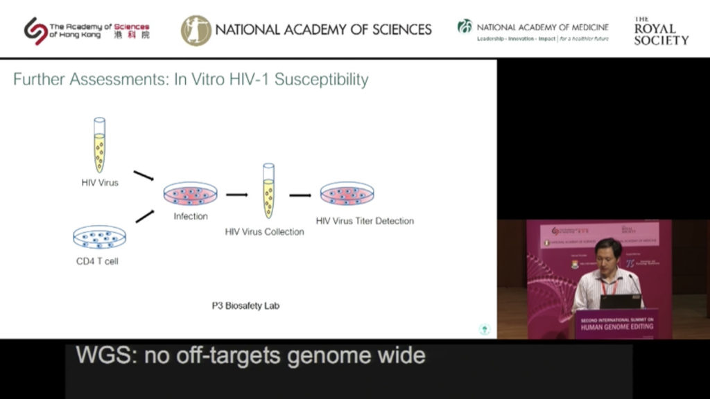 Les documents présentés par He Jiankui lors de ce sommet international. // Source : He Jiankui Les documents présentés par He Jiankui lors de ce sommet international. // Source : He Jiankui