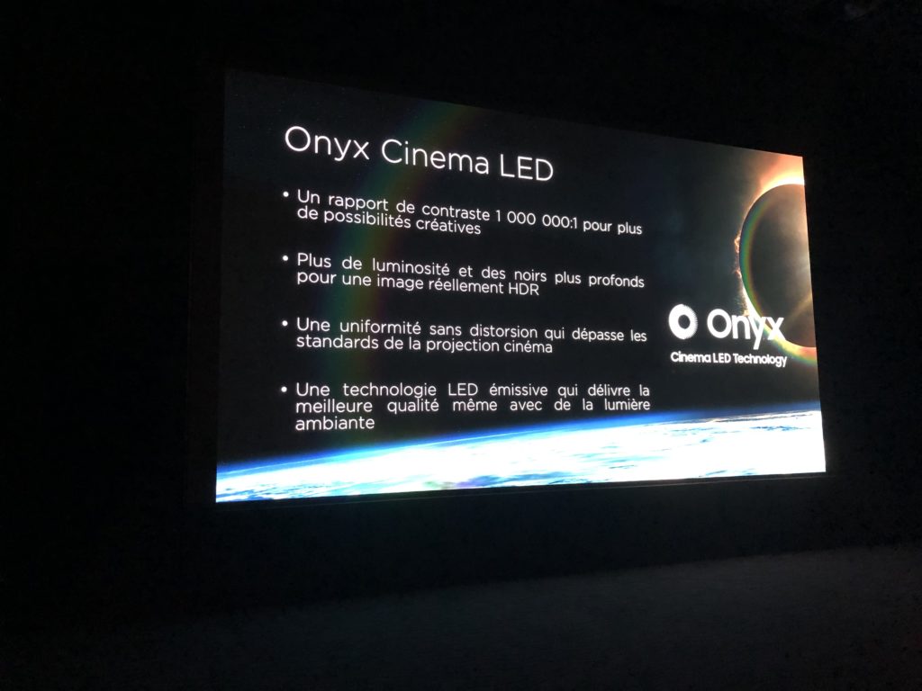 Samsung Onyx Cinema LED // Source : Numerama Samsung Onyx Cinema LED // Source : Numerama