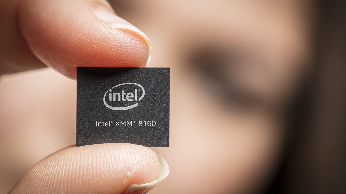 Le premier modem 5G d'Intel. // Source : Intel Le premier modem 5G d'Intel. // Source : Intel
