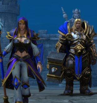 Jaina et Arthas, avec de nouveaux graphismes. // Source : Blizzard