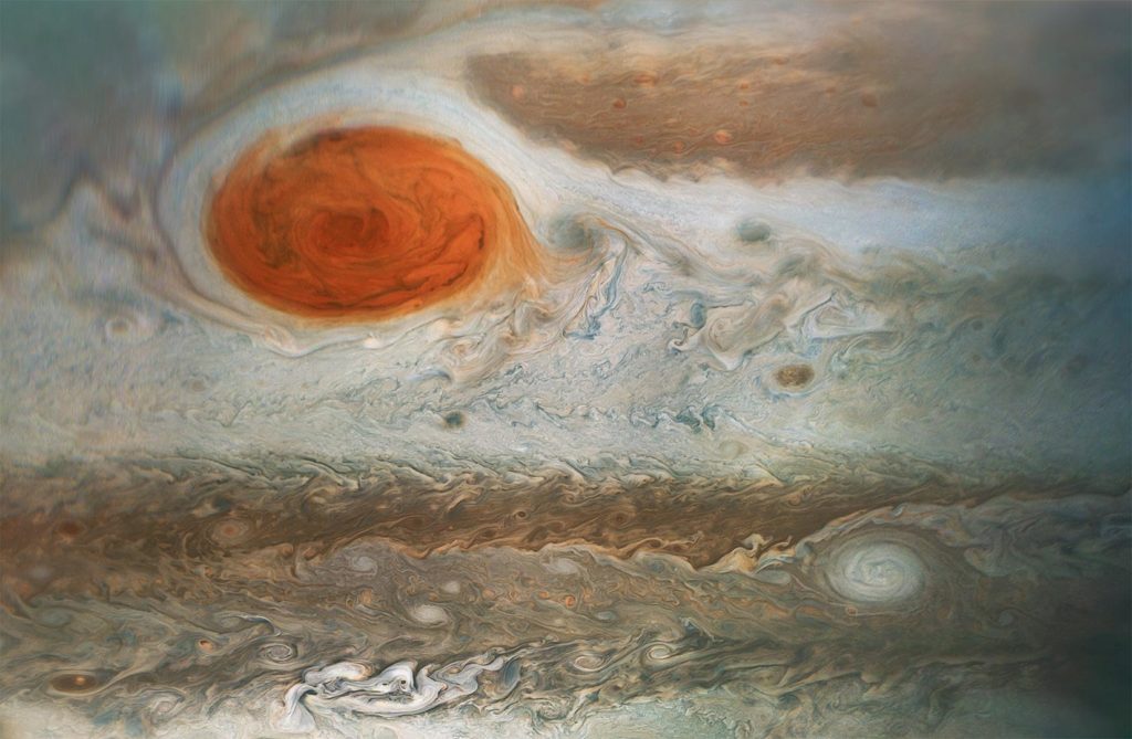 La grande tâche rouge de Jupiter. // Source : NASA/JPL-Caltech/SwRI/MSSS/Gerald Eichstadt/Sean Doran La grande tâche rouge de Jupiter. // Source : NASA/JPL-Caltech/SwRI/MSSS/Gerald Eichstadt/Sean Doran