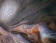 Le cliché immortalisé par Juno le 29 octobre. // Source : NASA/JPL-Caltech/SwRI/MSSS/Gerald Eichstädt/Seán Doran