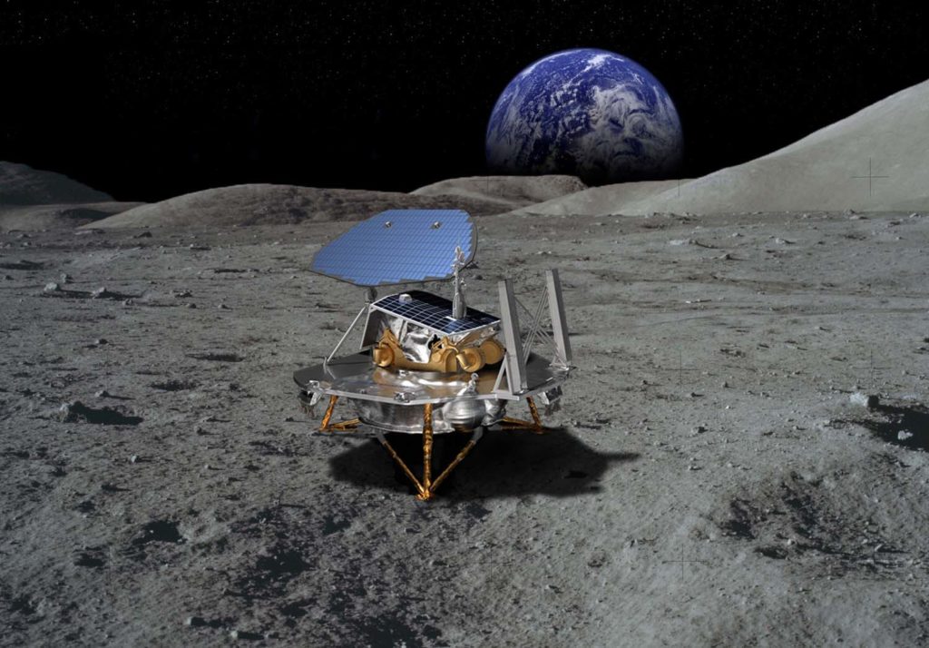 Un concept d'atterrisseur lunaire de Lockheed Martin. // Source : NASA Un concept d'atterrisseur lunaire de Lockheed Martin. // Source : NASA