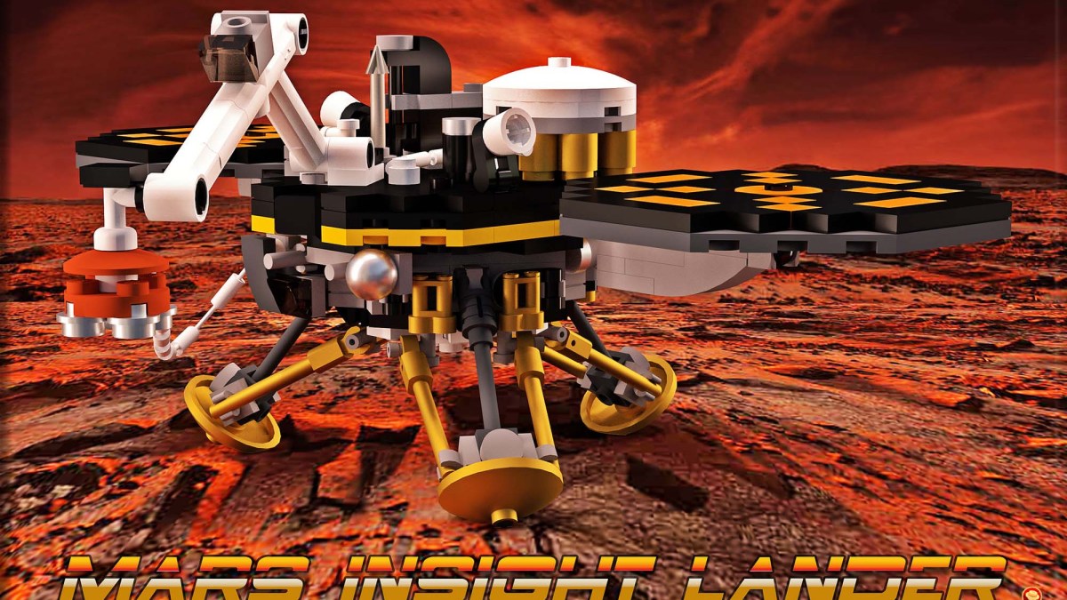Mars Insight Lander. // Source : Valérie Roche Mars Insight Lander. // Source : Valérie Roche