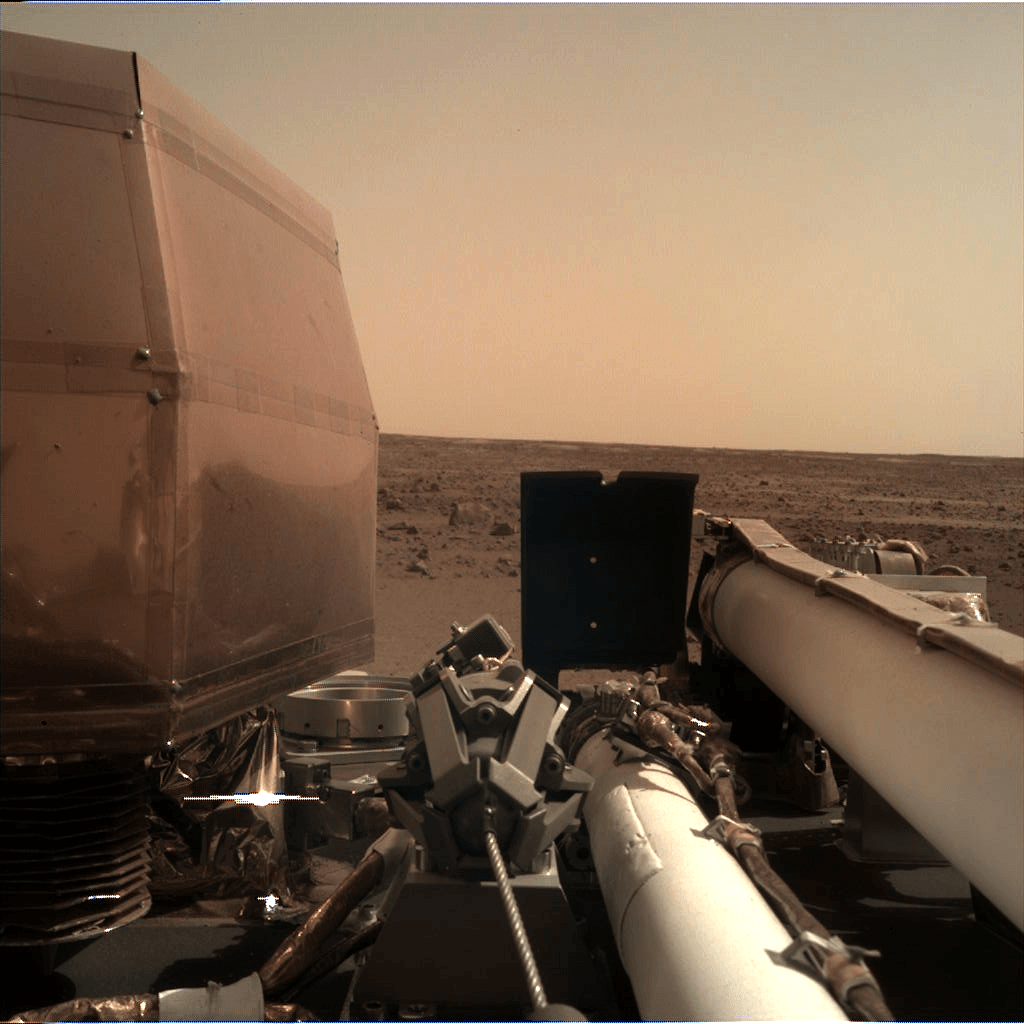 La vue de Mars capturée par InSight. // Source : NASA/JPL-Caltech La vue de Mars capturée par InSight. // Source : NASA/JPL-Caltech