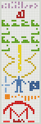 Le message d'Arecibo. // Source : Wikimedia/CC/Arne Nordmann