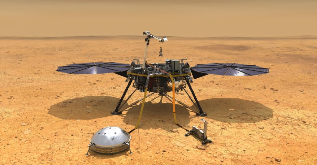 La Nasa personnifie la sonde InSight sur Twitter. // Source : NASA/JPL-Caltech (photo recadrée) La Nasa personnifie la sonde InSight sur Twitter. // Source : NASA/JPL-Caltech (photo recadrée)