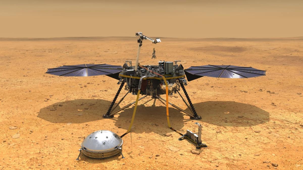 La Nasa personnifie la sonde InSight sur Twitter. // Source : NASA/JPL-Caltech (photo recadrée) La Nasa personnifie la sonde InSight sur Twitter. // Source : NASA/JPL-Caltech (photo recadrée)