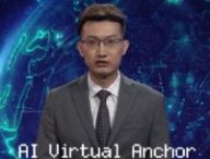 Le présentateur anglophone, enfin, l'IA anglophone. // Source : Capture d'écran YouTube / New China TV