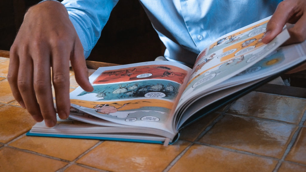 La bande dessinée Une mémoire de roi. // Source : Photo Lucie Bellet pour Numerama La bande dessinée Une mémoire de roi. // Source : Photo Lucie Bellet pour Numerama