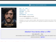 Capture d'écran d'une page de Torrent9.