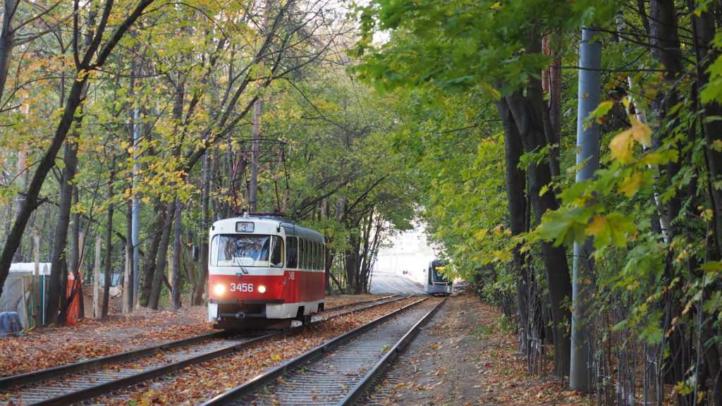 Une réaction chimique des feuilles tombées sur les rails oblige les trains à ralentir. // Source : Wikimedia/CC/Artem Svetlov Une réaction chimique des feuilles tombées sur les rails oblige les trains à ralentir. // Source : Wikimedia/CC/Artem Svetlov